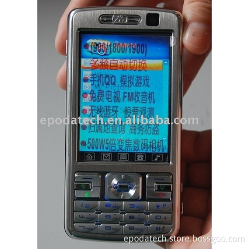 dual band Two sim cards dual standby TV GSM mobile phone Mecool 720 with dual bluetooth /2.0 camera and FM/PDA panel